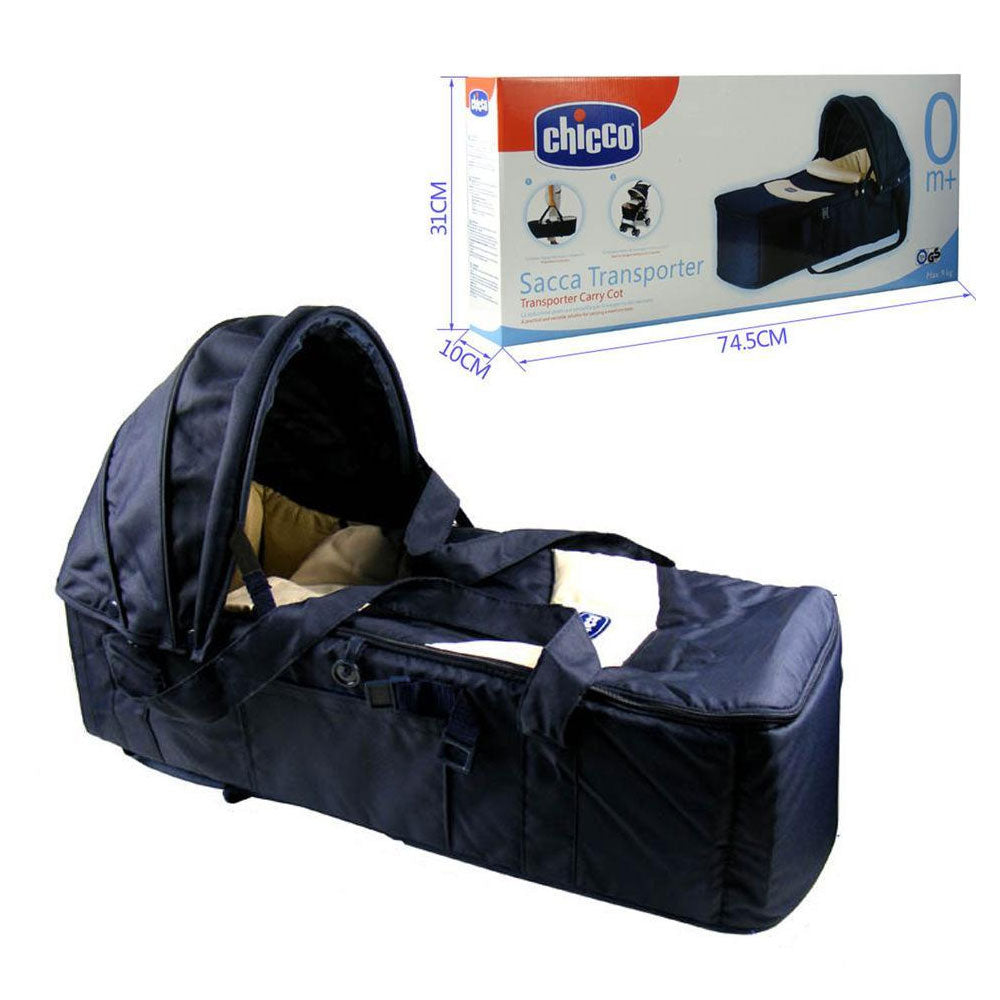 Chicco Infant Sacca Transporter Basket Travel Carrycot Soft Portable Cradle For Newborns Baby