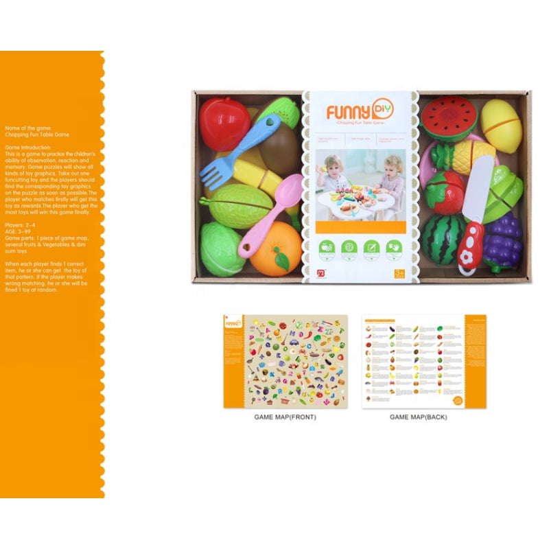 Funny DIY Chopping Fun Table Games Baby Tools Cutting Fruit