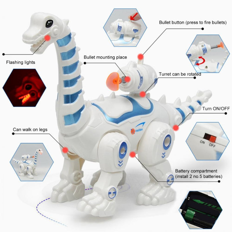 Multifunctional Electric Robotic Spray Dinosaur With Sound Effects Interactive Toy For Kids