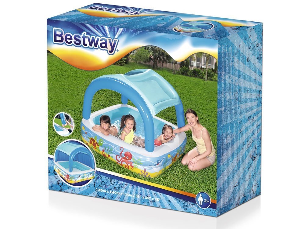 Bestway 52192 Canopy Inflatable Kids Paddling Pool