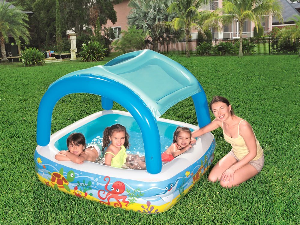 Bestway 52192 Canopy Inflatable Kids Paddling Pool