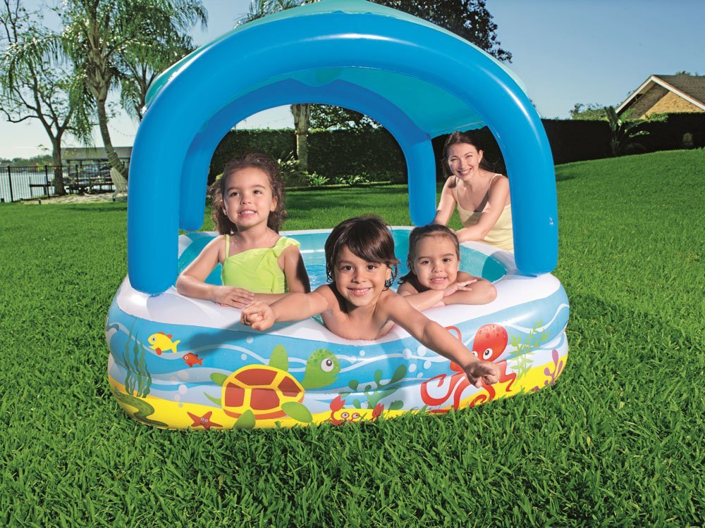 Bestway 52192 Canopy Inflatable Kids Paddling Pool