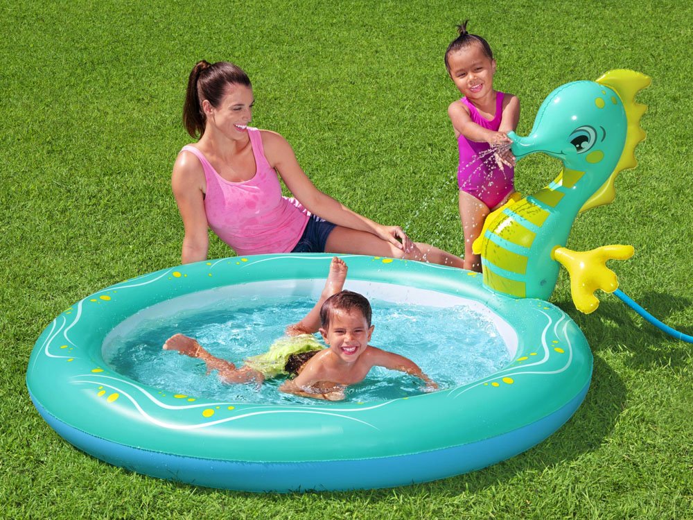 Bestway 53114 Inflatable Pool SEAHORSE SPRINKLER 188 X 160 X 86 Cm