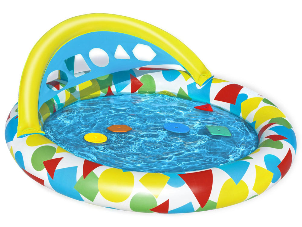 Bestway 52378 Splash And Learn Colorful Swimming Pool Mat Sorter 4 In 1