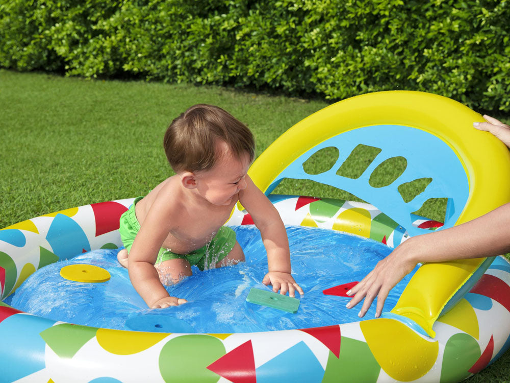 Bestway 52378 Splash And Learn Colorful Swimming Pool Mat Sorter 4 In 1