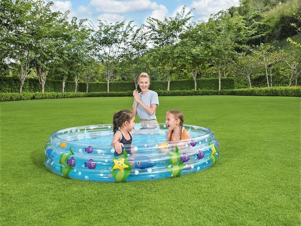 Bestway 51005 Inflatable Deep Dive 3-Ring 1.83m X 33cm Summer Garden Kids Pool