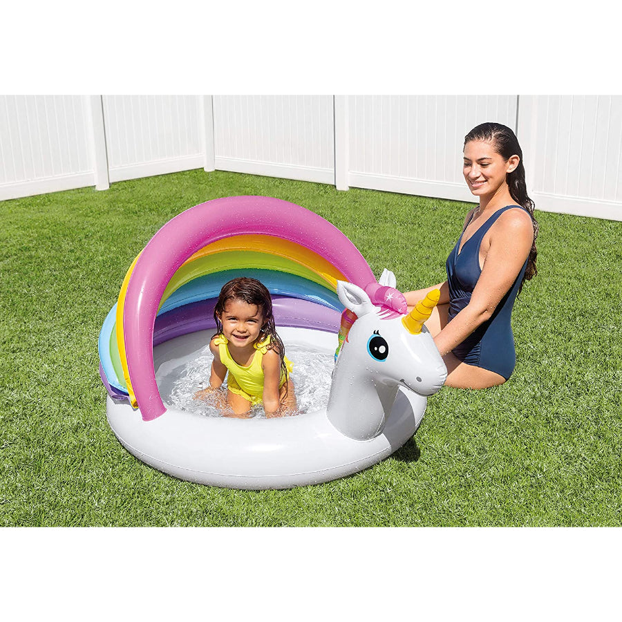 Intex 57113 Unicorn Baby Pool Kids Birthday Inflatable Outdoor Fun Sports Pool