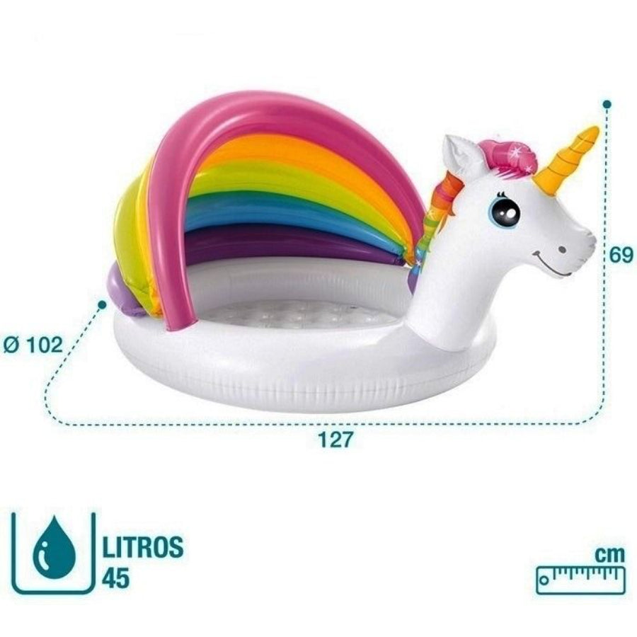 Intex 57113 Unicorn Baby Pool Kids Birthday Inflatable Outdoor Fun Sports Pool