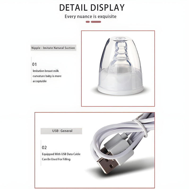 Powerful And Comfortable BPA-Free Electric Breast Pump With Strong Suction For Clean And Thorough Milk Extraction