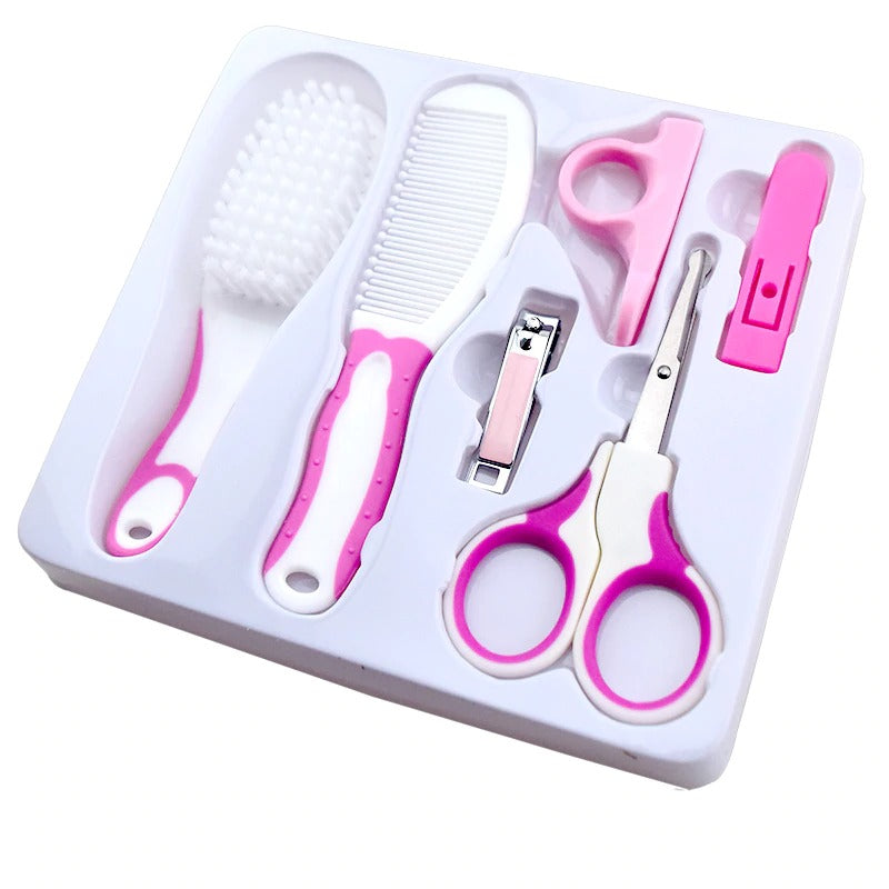 6 Pcs Baby Grooming Practical Clipper Trimmer Convenient Daily Baby Hair Brush Baby Care Kit