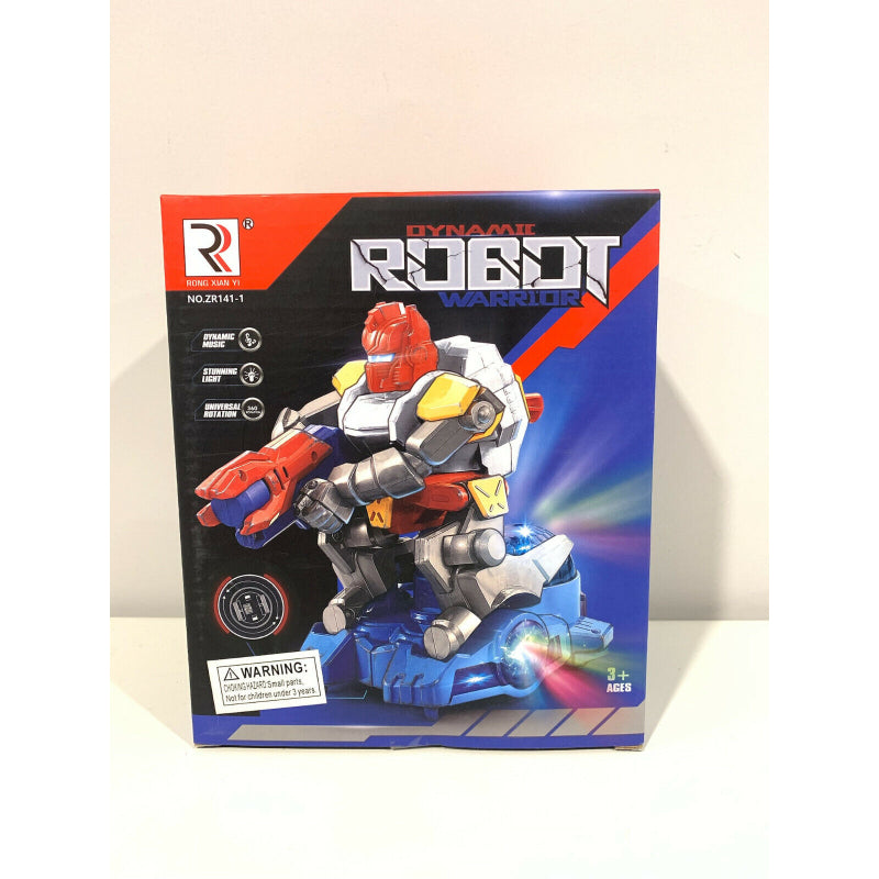Robot Warrior, Dynamic Twist, Rotate 360, Dynamic music, Stunning Light for Kids