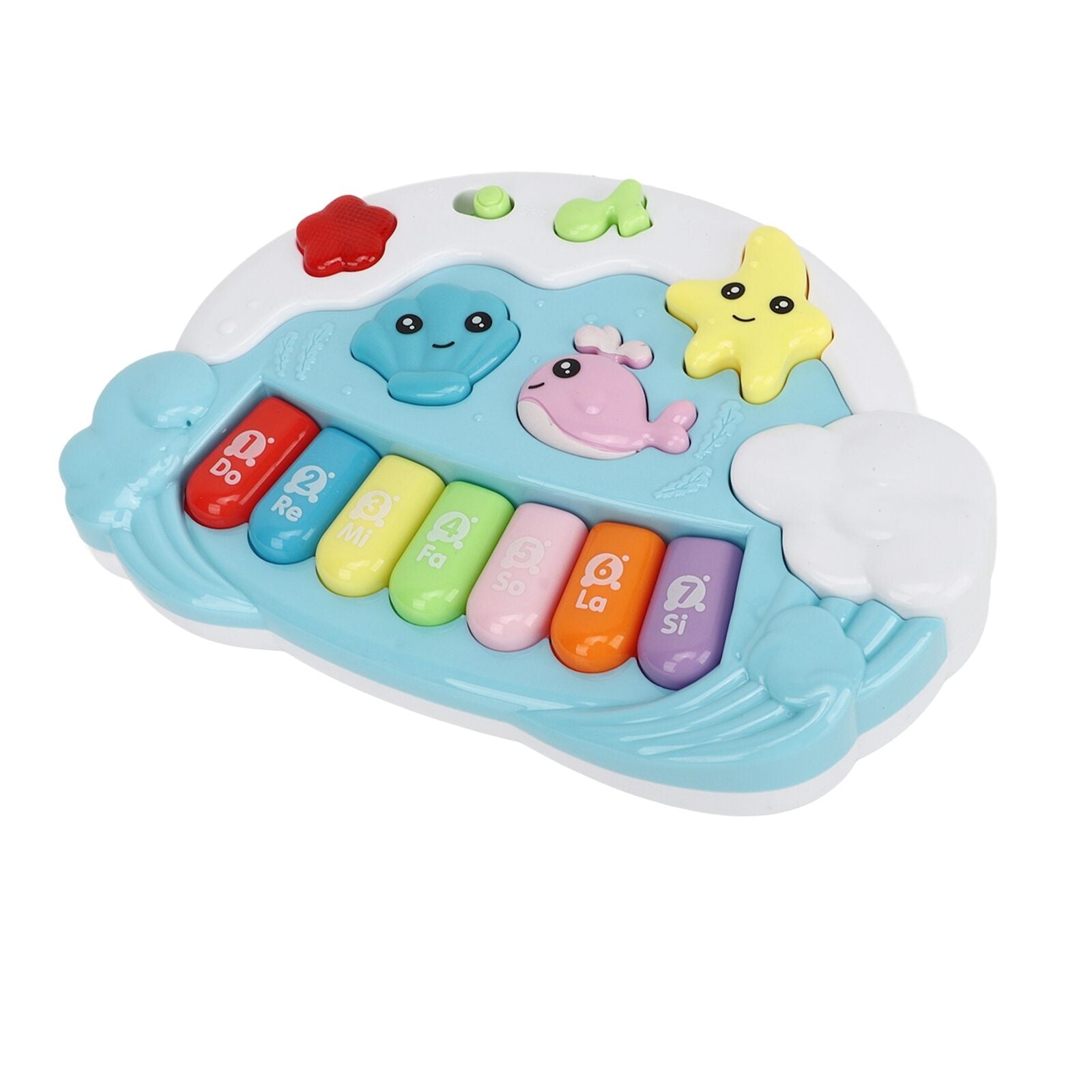 Multifunctional Symphony 12-Key Electronic Musical Sea Animal Keyboard Piano With Light And Music