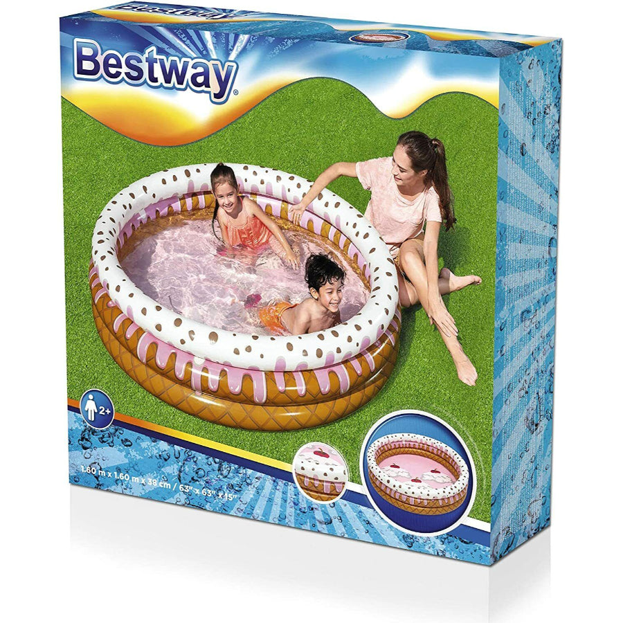 Bestway 51005 Inflatable Deep Dive 3-Ring 1.83m X 33cm Summer Garden Kids Pool