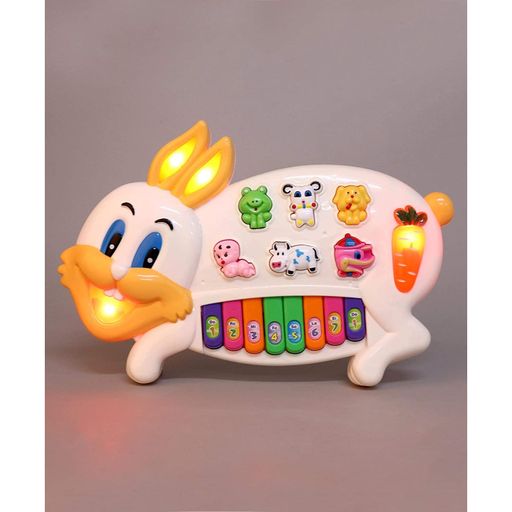 Musical Rabbit Piano Toy with Keyboard for Kids