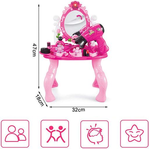 Dream Princess Vanity Table Makeup Accessories for kids